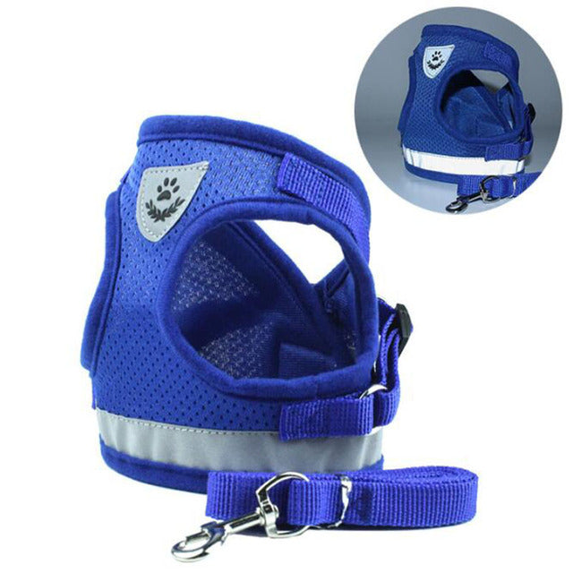 Reflective And Breathable Pet Harness - Pets Crazy Shops