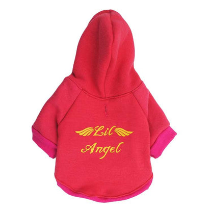 Pet fleece hooded small dog pet compassionate - Pets Crazy Shops