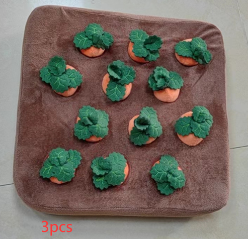 Pet Dog Toys Carrot Plush Toy Vegetable Chew Toy For Dogs Snuffle Mat For Dogs Cats Durable Chew Puppy Toy Dogs Accessories - Pets Crazy Shops