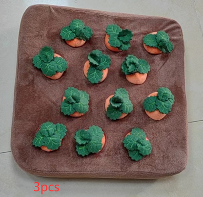 Pet Dog Toys Carrot Plush Toy Vegetable Chew Toy For Dogs Snuffle Mat For Dogs Cats Durable Chew Puppy Toy Dogs Accessories - Pets Crazy Shops