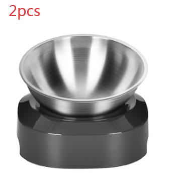 Pet Stainless Steel Bowl Pet Double Night - Pets Crazy Shops