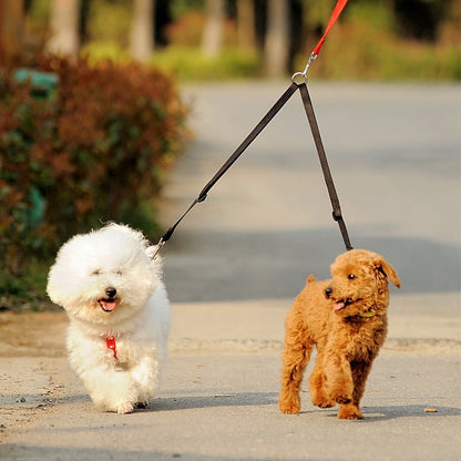 WALK 2 Two DOGS Leash COUPLER Double Twin Lead Walking Leash China - Pets Crazy Shops