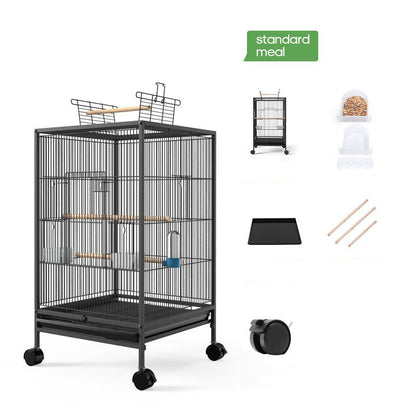 Parrot Xuanfeng Bird Cage With Feeder Toy Grass Nest Breeding Box - Pets Crazy Shops