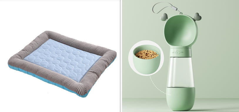 Pet Cooling Pad Bed For Dogs Cats Puppy Kitten Cool Mat Pet Blanket Ice Silk Material Soft For Summer Sleeping  Blue Breathable - Pets Crazy Shops