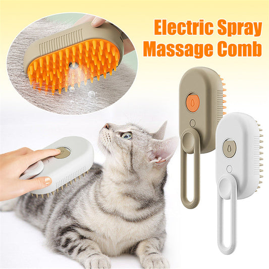 3-In-1 Electric Steam Pet | Grooming Brush