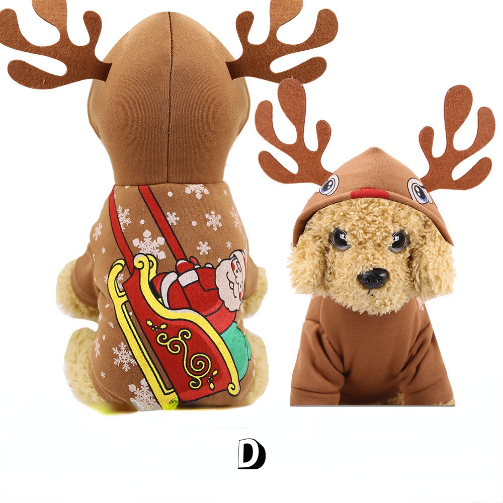 Christmas Pet Supplies Clothes Cat Cotton Clothes - Pets Crazy Shops