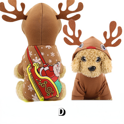 Christmas Pet Supplies Clothes Cat Cotton Clothes - Pets Crazy Shops