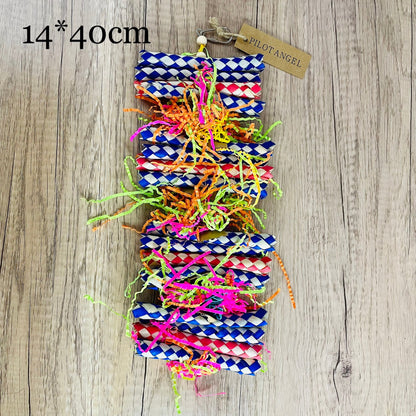 Parrot Toy Woodskin Hand-woven Boredom Cage Supplies - Pets Crazy Shops