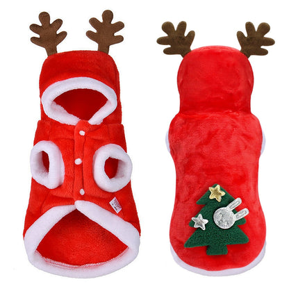 Christmas Dog Clothes Small Dogs Santa Costume - Pets Crazy Shops