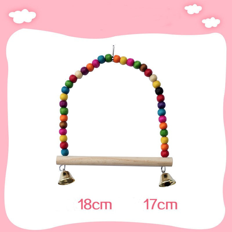 Parrot Bird With Toy Supplies Swing Ring Aerial Ladder Climbing Ladder - Pets Crazy Shops