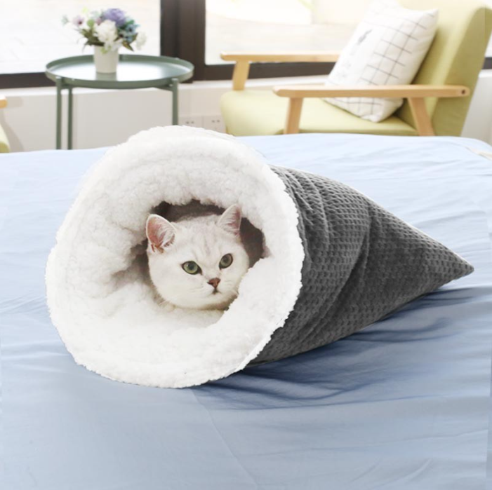 Cat Nest Christmas Plus Soft Nest Cat Sleeping Bag Cat Nest Cat Supplies Pet Four Seasons Universal Cat Mat - Pets Crazy Shops