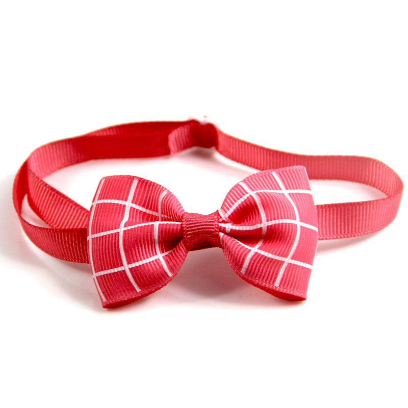 Plaid Pet Tie Cat Dog Scarf Accessories Pet Accessories - Pets Crazy Shops