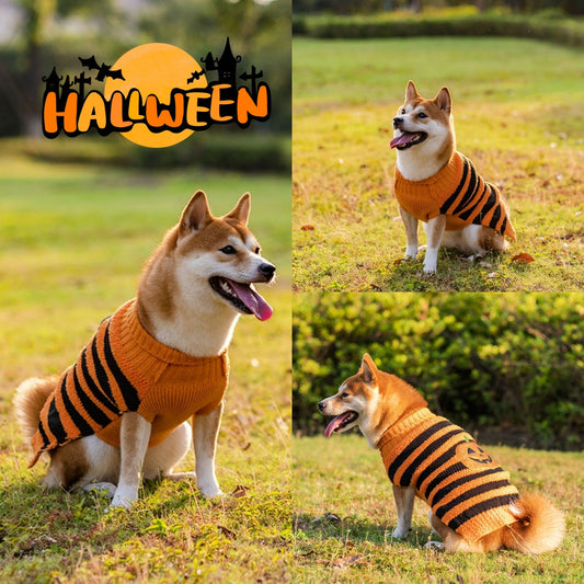 Halloween Dog Sweaters Pet Costume Teddy Warm Leisure Sweater Cosplay Clothes For Dogs Pets Outfits - Pets Crazy Shops
