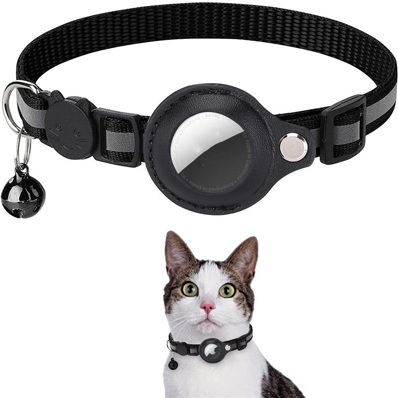 Pet Collar With Bell Airtag Reflective Collar - Pets Crazy Shops