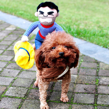 Halloween Pet Costume Pet Dog Funny Clothes Adjustable Dog Cosplay Costume Scary Costume Party Gatherings - Pets Crazy Shops