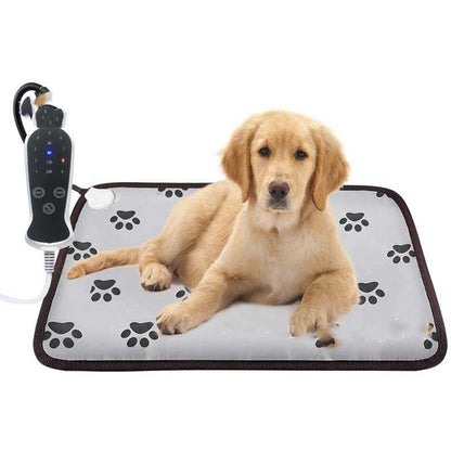 Pet Heating Pad For Dog Cat Heat Mat Indoor Electric Waterproof Dog Heated Pad With Chew Resistant Cord Winter Pet Blanket Warmer - Pets Crazy Shops