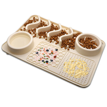 Dog Silicone Licking Pad Pet Licking Mat Silicone Smelling Mat Multifunctional Food Bowl Pets Supplies - Pets Crazy Shops