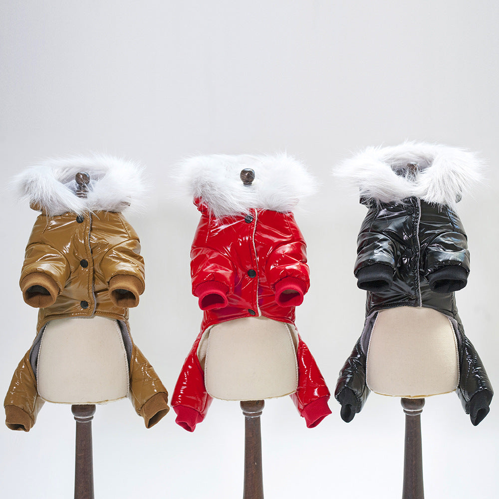 Thickened Four Leg Cotton Padded Clothes - Pets Crazy Shops