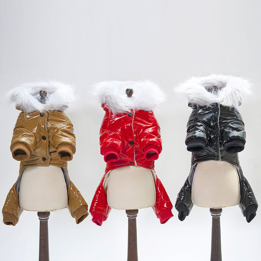 Thickened Four Leg Cotton Padded Clothes  -  - Pets Crazy Shops -