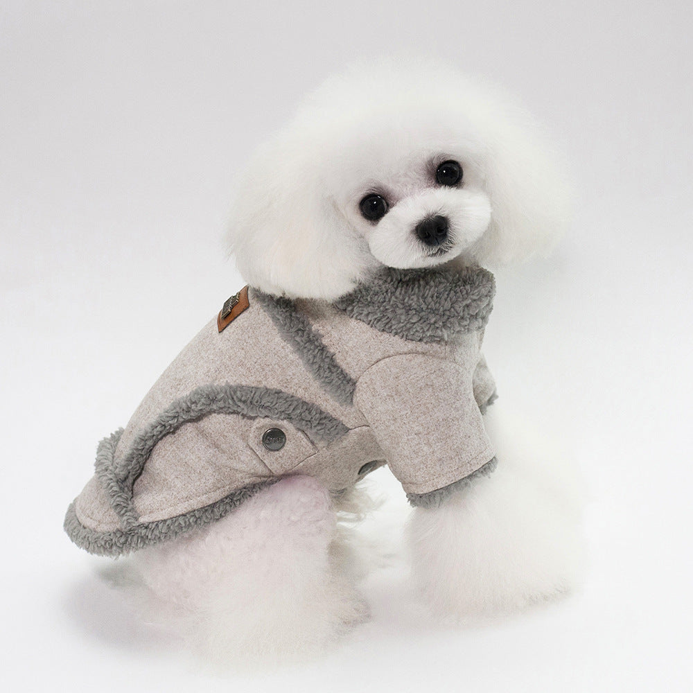Dog Clothes Winter Pet Dog French Bulldog Jacket Thick Warm Dog Coat - Pets Crazy Shops