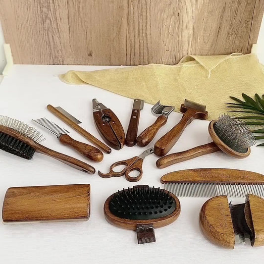 Pet Comb Solid Wood Antique Hair Removing Products - Pets Crazy Shops