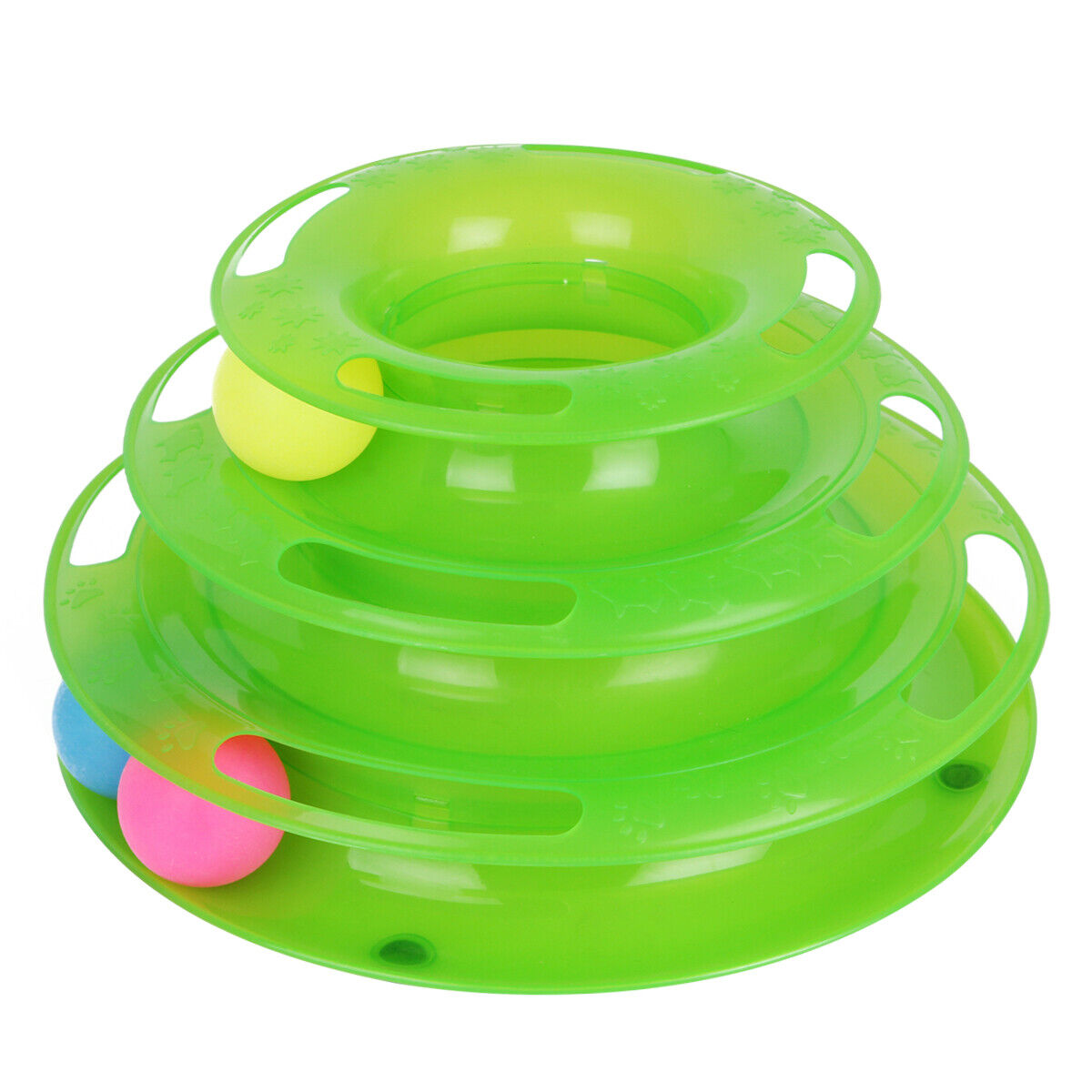 Pet Cat Crazy Ball Disk Interactive Toys Amusement Plate Trilaminar Funny Toy - Pets Crazy Shops
