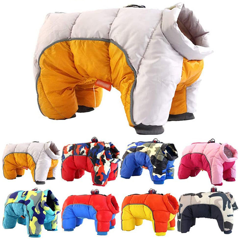 Pet Dog Winter Clothes Thick Warm Down Jacket Teddy Cotton Coat - Pets Crazy Shops