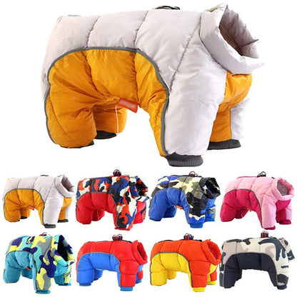 Pet Dog Winter Clothes Thick Warm Down Jacket Teddy Cotton Coat - Pets Crazy Shops