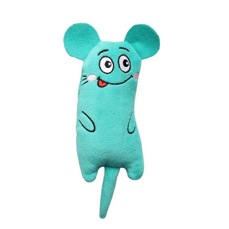 Cat Pet Plush Embroidered Mint Toys - Pets Crazy Shops