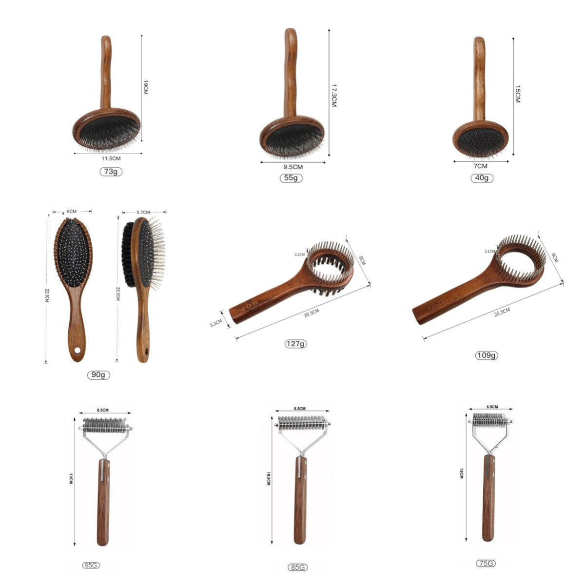 Pet Comb Solid Wood Antique Hair Removing Products - Pets Crazy Shops