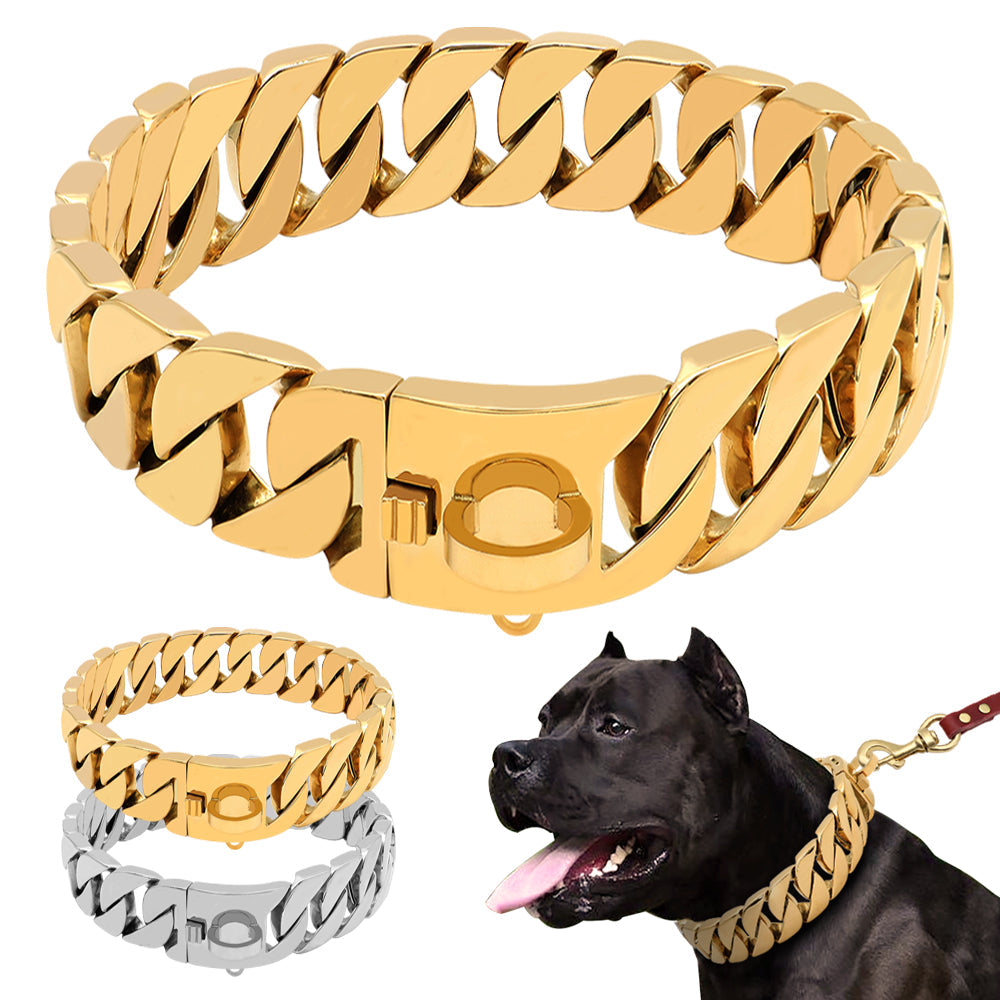 Stainless steel dog chain - Pets Crazy Shops