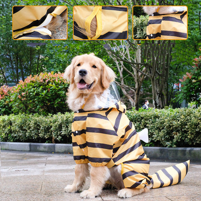 Raincoat All-inclusive Four-legged Pet Transformation Suit - Pets Crazy Shops