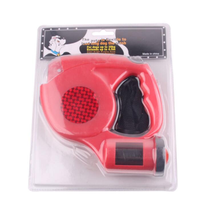 Three-in-one Retractable Dog Leash With Flashlight - Pets Crazy Shops