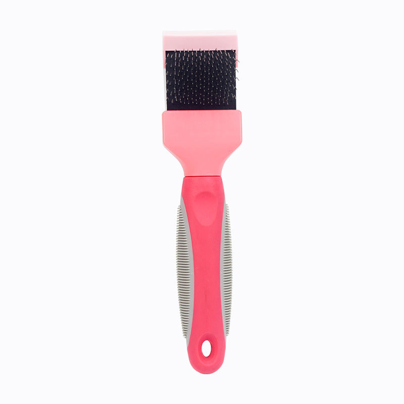 Pet Self Cleaning Hair Brush Cleaning Pets Supplies Cat Double Sided Soft Comb - Pets Crazy Shops