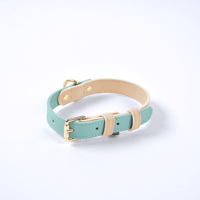 Leather Pet Dog Leash Collar Set - Pets Crazy Shops