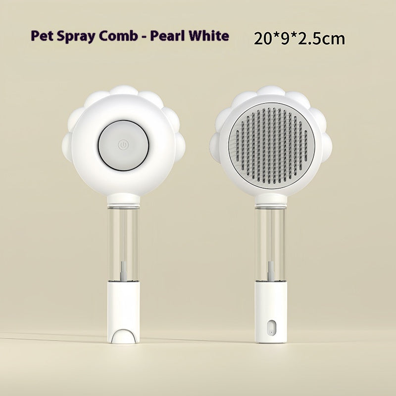 2 In 1 Self Cleaning Dog Brush Comb With Spray Pets Grooming Hair Remover Combs Brush Floating Hair Pet Grooming Brush Pet Products - Pets Crazy Shops