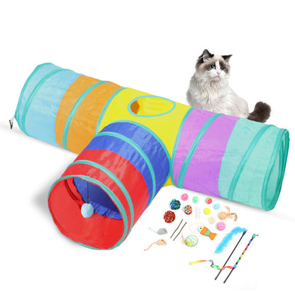 New Cat Tunnel Foldable Pet Climbing Path Cat Toys - Pets Crazy Shops