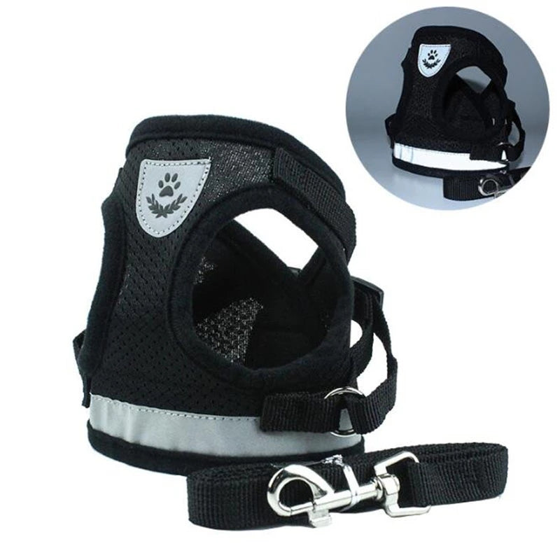Reflective And Breathable Pet Harness - Pets Crazy Shops