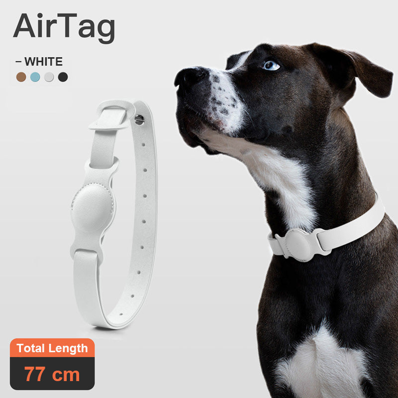 Anti-lost Device Cat And Dog Pet Collar Chain Leather Case - Pets Crazy Shops