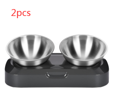 Pet Stainless Steel Bowl Pet Double Night - Pets Crazy Shops