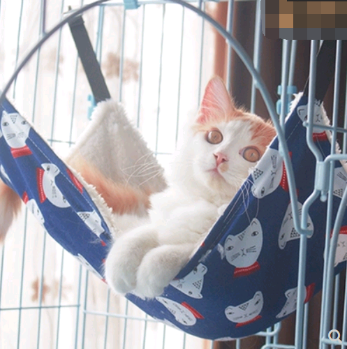 Cat cat hammock hanging nest cat cage with hammock hanging cat bed cat litter cat swing warm hanging bed four seasons cat mat - Pets Crazy Shops