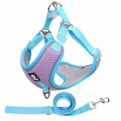 Breathable Pet Harness Adjustable Leash - Pets Crazy Shops