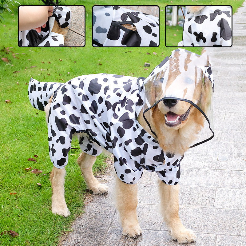 Raincoat All-inclusive Four-legged Pet Transformation Suit - Pets Crazy Shops