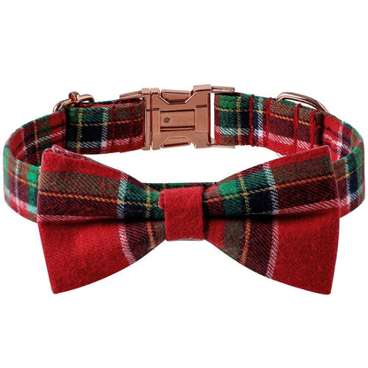 Christmas Dog Collar Rose Gold Buckle - Pets Crazy Shops
