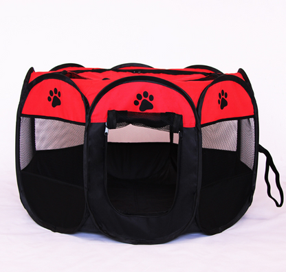 Fast folding octagonal pet fence, 600D Oxford cloth, waterproof and catching cat, dog cage, pet cage - Pets Crazy Shops