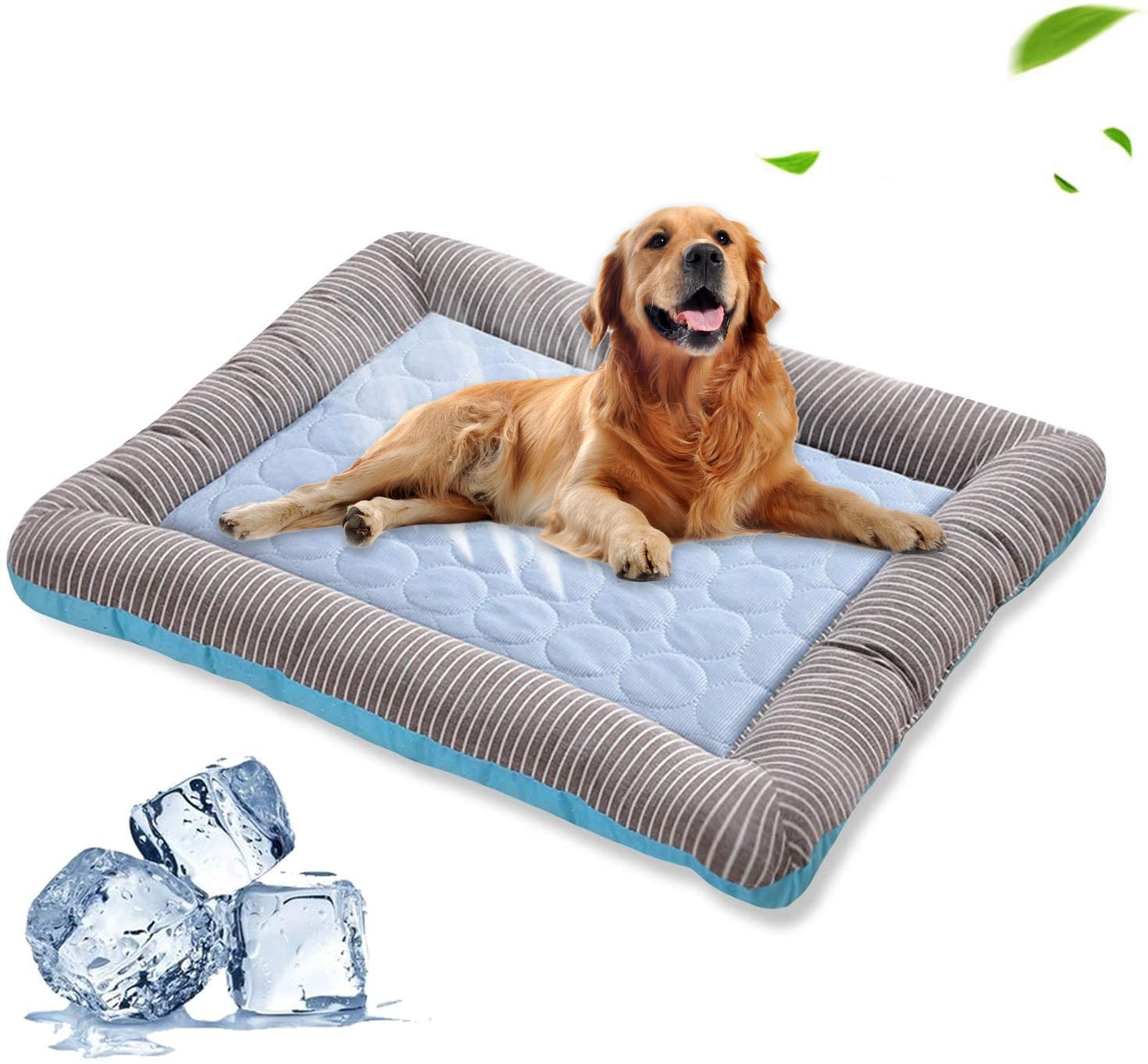 Pet Cooling Pad Bed For Dogs Cats Puppy Kitten Cool Mat Pet Blanket Ice Silk Material Soft For Summer Sleeping  Blue Breathable - Pets Crazy Shops