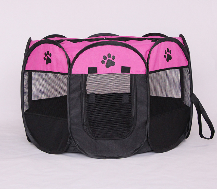 Fast folding octagonal pet fence, 600D Oxford cloth, waterproof and catching cat, dog cage, pet cage - Pets Crazy Shops