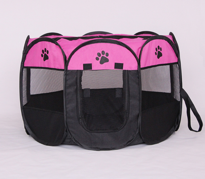 Fast folding octagonal pet fence, 600D Oxford cloth, waterproof and catching cat, dog cage, pet cage - Pets Crazy Shops