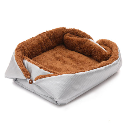 Pet Bed Mat New Pet Soft Dog Cat Blanket Fleece Cat Bed Mat Soft Warm Sleep Mat Cat Supplies Winter Foldable Pet Cushion - Pets Crazy Shops