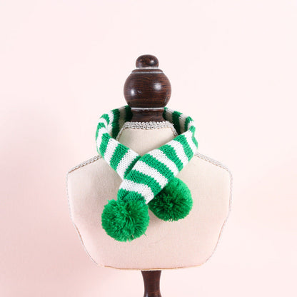 Pet Knitted Woolen Striped Christmas Scarf - Pets Crazy Shops